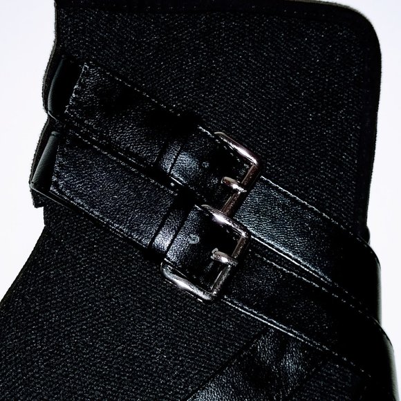 HP🌟 CATHERINE MALANDRINO POINTED STILETTO STRAP BOOTS SIZE 7.5 - Picture 6 of 13